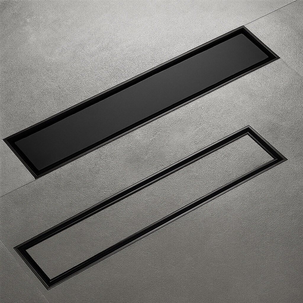 1759158547_ksz105-b-fause-komple-celik-seramik-uyumlu-ankastre-lineer-dus-kanali-mat-siyah.jpg Fause комплетен инокс керамички компатибилен вграден линеарен канал за туш 50 см црн KSZ105-50-B - Image 1