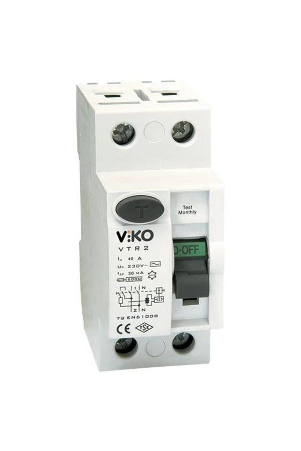 Реле за Протекување Струја 2x40A 30mA VTR2-4030