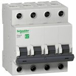 Schneider 4 x 63 Ампери 4-Фазен C Тип 6kA Автоматски Осигурувач