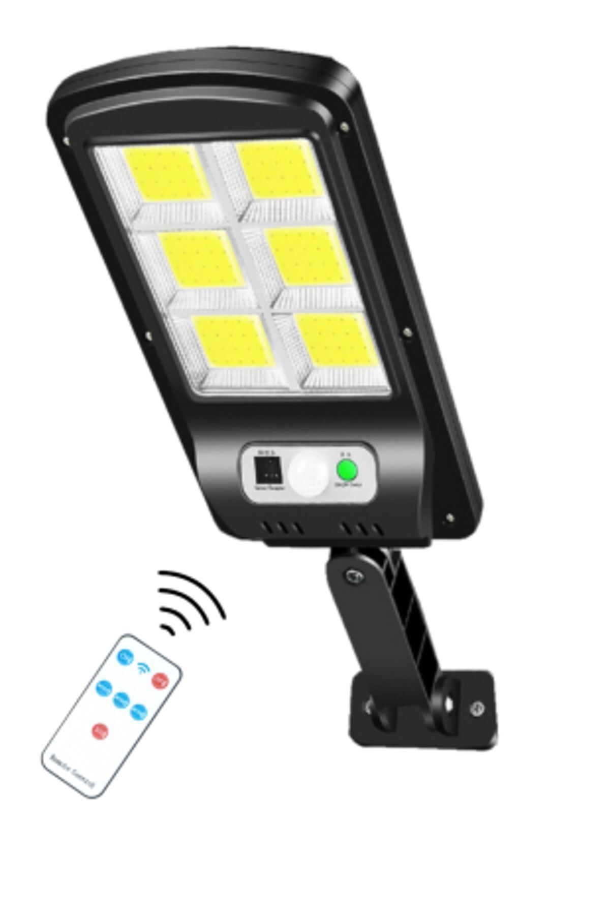 1_org_zoom (33) Соларен Проектор – Со далечински, 6 LED, улична светилка со сензор за движење - Image 1