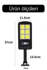 Соларен Проектор – Со далечински, 6 LED, улична светилка со сензор за движење - Image 5