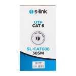 S-link SL-CAT608 305 Метри Сив UTP CAT6 Кабел - Image 2