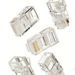 100 парчиња Cat5/Cat6 RJ45 8P8C Џек Ethernet Интернет Модем Кабел Сокет Мрежен Конектор