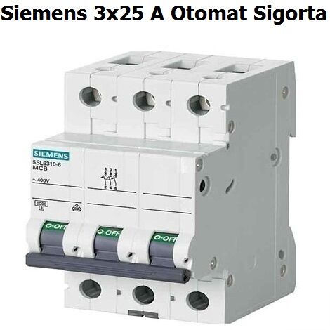 Siemens 3*25 W автоматски C тип 6Ka.