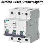 Siemens 3*40 W Otomat C Tipi 6Ka