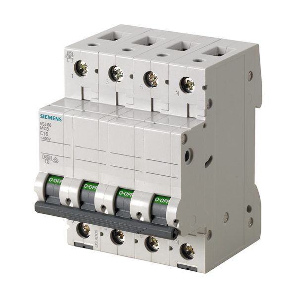 Siemens 4*63 W Автоматски прекинувач со неутрален прекинувач C тип Отоматски осигурач со прекинување на неутралата
