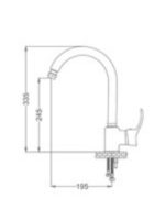 GMS Мијалник Батерија Медитеран Бело Злато AKD302 - Image 2