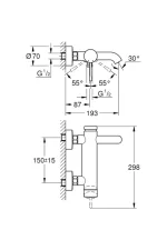 Grohe Essence Еднорачен Славин за Купатило - 25250001 - Image 2