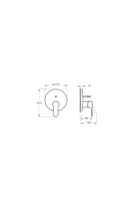 Artema Root Round A4272729 вграден смесувач за купатило, софт бакар - Image 2