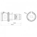 Bemis Bc1-4505-2312 Cee Norm 5*63A Продолжен приклучок - Image 2