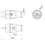 Bemis (BK1-1402-2011) 1*16A Рамен Штекер - Image 2