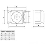 Bemis (Bk1-1402-3511) 1*16A Ѕиден Приклучок - Image 2