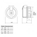 Bemis (Bp2-2504-4440) 3*25A Ѕтекер со гајки 380V - Image 2