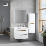 Denko İdea 80 cm MDF Бела Комплет Бањарски Плакари и Висок Плакар