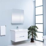 Denko Tuana 80 cm MDF Bela Set za Banja Ormari.