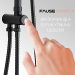Fause Комплет за Туш Пренасочувач Вентил Црн KY110-B - Image 2