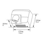 Xinda Машина за сушење раце со фотосензор 2500W GSQ250 - Image 2