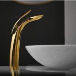 Fause Висока Чинија за Мијалник Leaf Злато Gold KSL103-G - Image 3