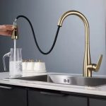 Fause Спирална Мијалник Батерија Pull Down 3 Функции Четкасто Злато KTE125-BG - Image 3