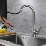 Fause Спирална Мијалник Батерија Pull Down 3 Функции Четка Никел KTE125-BR - Image 3