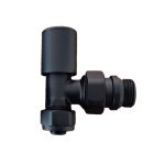 Fause Радијатор Хавлупан Вентил Аголен Тип Pex (16x2mm) Црн KVN102-B