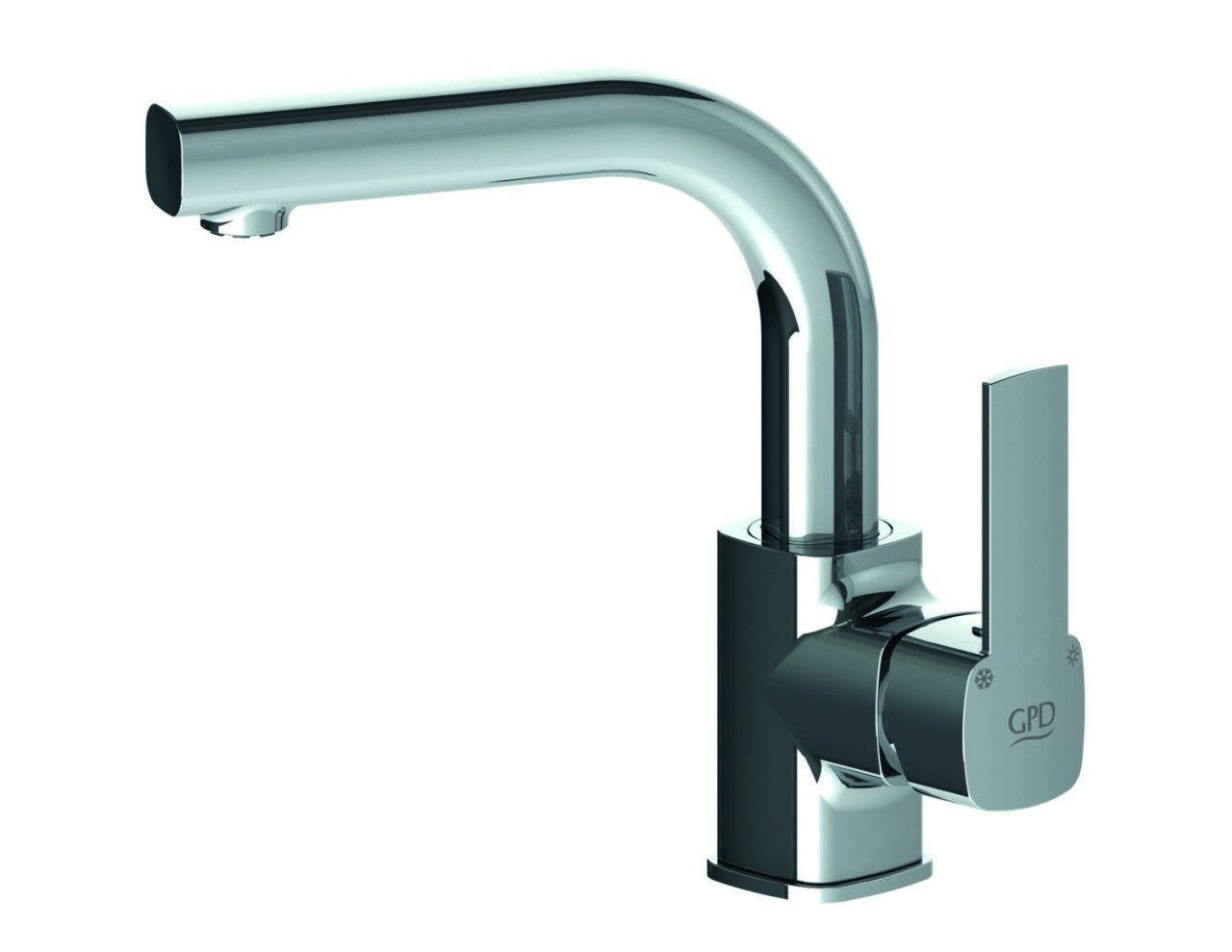 GPD Едноделен лавабо батериски чес Pedra MTL160