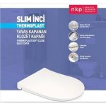 NKP Slim Инчи Амортизериран Soft Close Бавно Затворање Тоалетна Даска