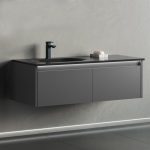 Orka Lisbon 110 цм мат антрацит бања кабинет сет - Image 3