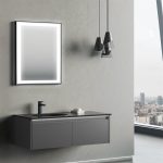 Orka Lisbon 110 цм мат антрацит бања кабинет сет