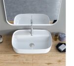 Туркуазен Cerastyle Aqua плочеста чинија за умивање за плочести топ 80x40 см.