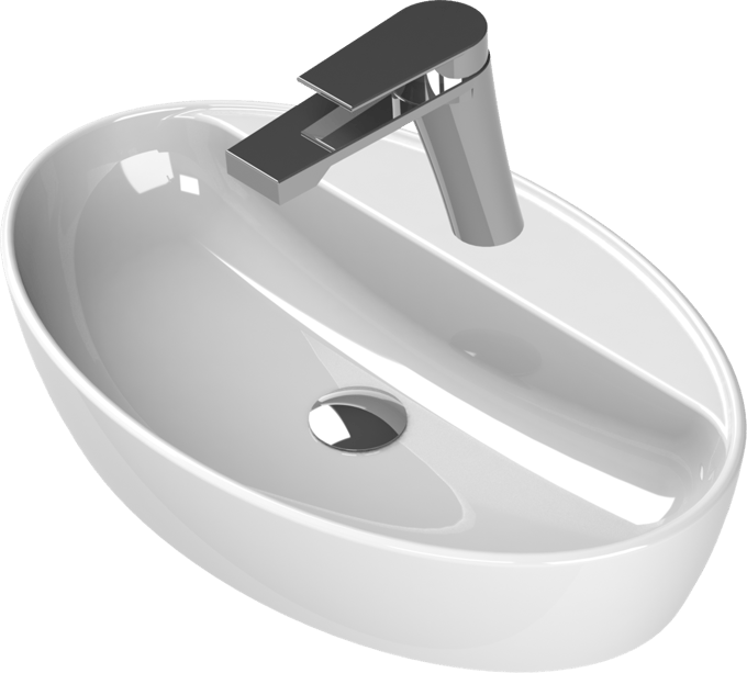 Туркуаз CeraStyle One Лавабо 67*42cm Чанак Тезгах Усту (Со Дупка)