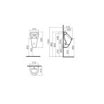 VitrA Архитект Бели Улазни Писуар одозгора 6202L003-0198 - Image 2