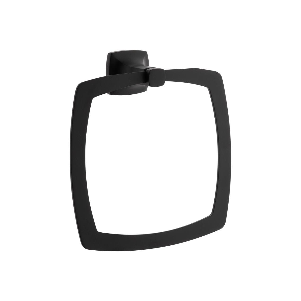 vitra-base-400-mat-siyah-halka-havlulu-3c6e76.jpg Витра База 400 Мат Црна Прстен Качава А4412036 - Image 1