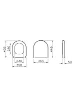 Vitra WC капак Универзален 2 NP Soft-Виз Еко Кли Сок таќ 121-003-909 - Image 2