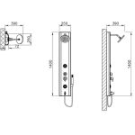 VitrA Move Масажен Туш Систем Бел A45811 - Image 2