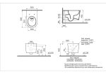 Vitra Nest QuantumFlush бела висечка тоалетна школка со капак што споро се затвора, 7870B403-0090. - Image 2