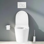 Vitra Nest QuantumFlush бела висечка тоалетна школка со капак што споро се затвора, 7870B403-0090. - Image 3