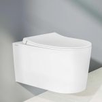 Vitra Nest QuantumFlush бела висечка тоалетна школка со капак што споро се затвора, 7870B403-0090.