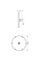 VitrA Origin Душ глава Мат Црно A4563836 - Само главата - Image 2