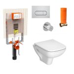 VitrA S20 Square Бела кратка висечка школка и вградена резервоар комплетен сет 800-2027