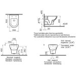 VitrA Центар Кругл Рим-екс Безканален Вештачки Водокотлив Унит 5795L003-0850 - Image 4