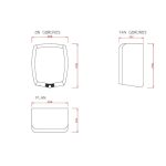 Xinda Фото-сензорска џет сушилница за раце 800W GS60K - Image 2