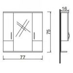 Denko Akyazı 80 цм MDF Ализе Бања Кабинет Сет - Image 3
