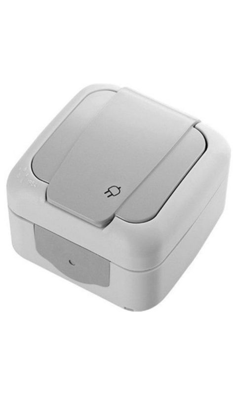 Viko Palmiye Надмалтерска Заземјена Приклучница Бела