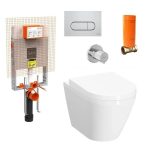 VitrA Integra Скриено Монтиран Висечки ВЦ Комплет со Вградлив Резервоар 800-2027