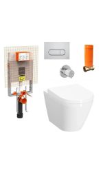 VitrA Integra Скриено Монтиран Висечки ВЦ Комплет со Вградлив Резервоар 800-2027