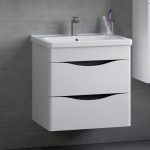 Denko İdea  60 цм МДФ бел бања кабинет сет и висок кабинет - Image 2