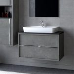 Denko Matia 80 цм МДФ Ретро Сребрен Бањски Ормар Сет - Image 2