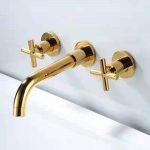 Fause Вградна Ѕидна Батерија за Лавабо Златна Gold KDA102-G - Image 3