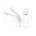 Fause Лавабо Слушалка Лист KLB103 - Image 4